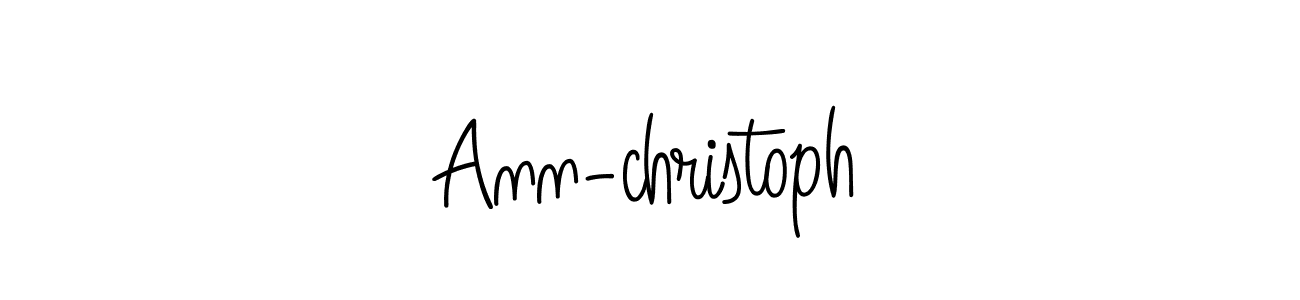 You should practise on your own different ways (Angelique-Rose-font-FFP) to write your name (Ann-christoph) in signature. don't let someone else do it for you. Ann-christoph signature style 5 images and pictures png