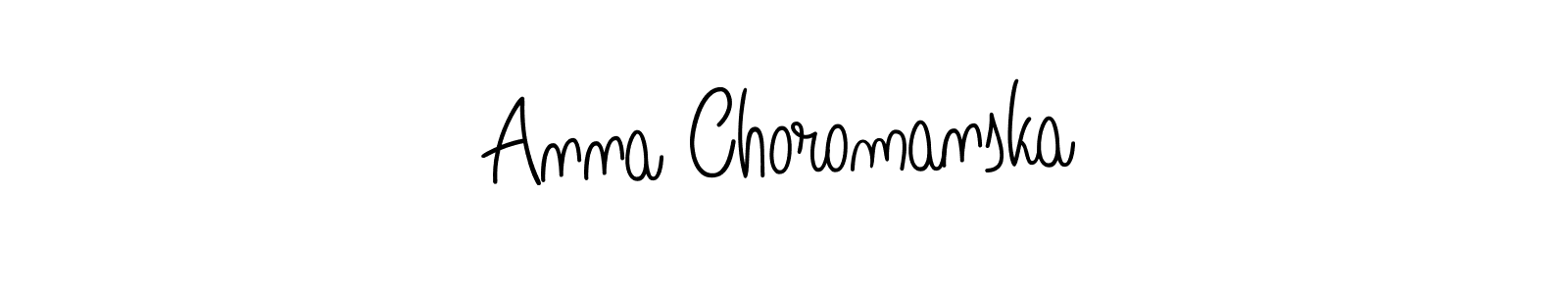 Anna Choromanska stylish signature style. Best Handwritten Sign (Angelique-Rose-font-FFP) for my name. Handwritten Signature Collection Ideas for my name Anna Choromanska. Anna Choromanska signature style 5 images and pictures png