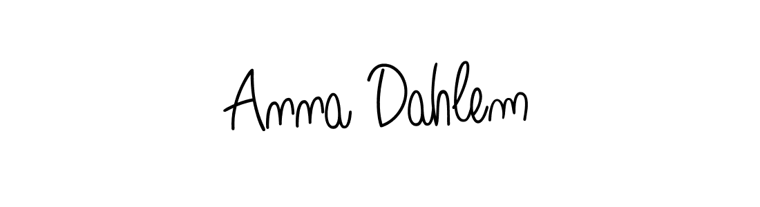 Anna Dahlem stylish signature style. Best Handwritten Sign (Angelique-Rose-font-FFP) for my name. Handwritten Signature Collection Ideas for my name Anna Dahlem. Anna Dahlem signature style 5 images and pictures png