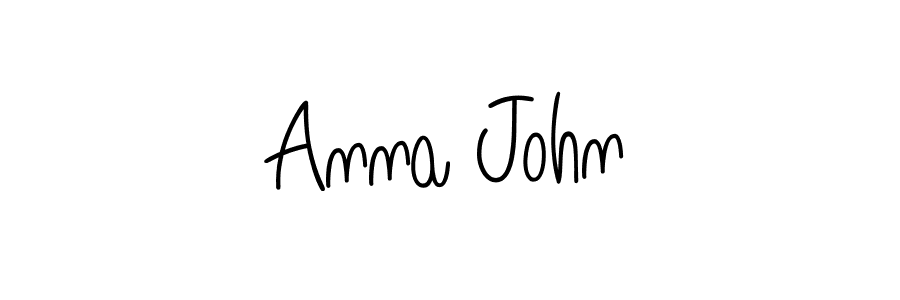 Design your own signature with our free online signature maker. With this signature software, you can create a handwritten (Angelique-Rose-font-FFP) signature for name Anna John. Anna John signature style 5 images and pictures png