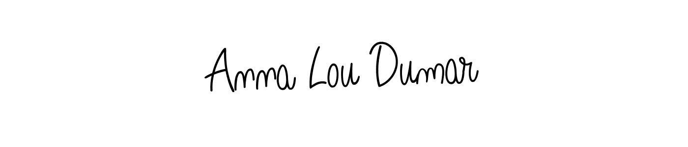 Make a short Anna Lou Dumar signature style. Manage your documents anywhere anytime using Angelique-Rose-font-FFP. Create and add eSignatures, submit forms, share and send files easily. Anna Lou Dumar signature style 5 images and pictures png