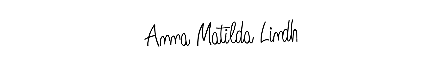 Make a beautiful signature design for name Anna Matilda Lindh. With this signature (Angelique-Rose-font-FFP) style, you can create a handwritten signature for free. Anna Matilda Lindh signature style 5 images and pictures png