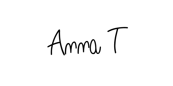 Design your own signature with our free online signature maker. With this signature software, you can create a handwritten (Angelique-Rose-font-FFP) signature for name Anna T. Anna T signature style 5 images and pictures png