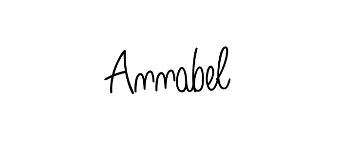 You should practise on your own different ways (Angelique-Rose-font-FFP) to write your name (Annabel) in signature. don't let someone else do it for you. Annabel signature style 5 images and pictures png