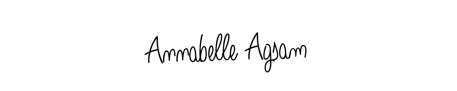 Make a beautiful signature design for name Annabelle Agsam. Use this online signature maker to create a handwritten signature for free. Annabelle Agsam signature style 5 images and pictures png