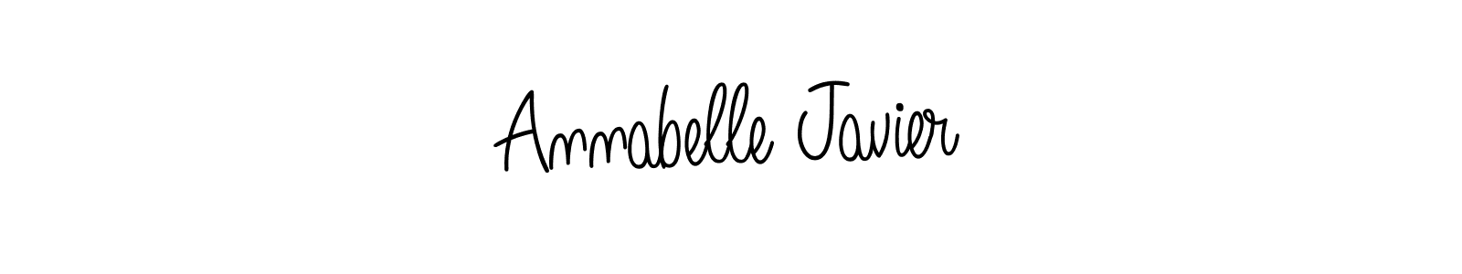 if you are searching for the best signature style for your name Annabelle Javier. so please give up your signature search. here we have designed multiple signature styles  using Angelique-Rose-font-FFP. Annabelle Javier signature style 5 images and pictures png