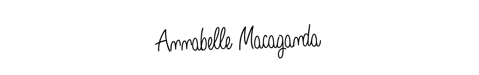 How to make Annabelle Macaganda name signature. Use Angelique-Rose-font-FFP style for creating short signs online. This is the latest handwritten sign. Annabelle Macaganda signature style 5 images and pictures png