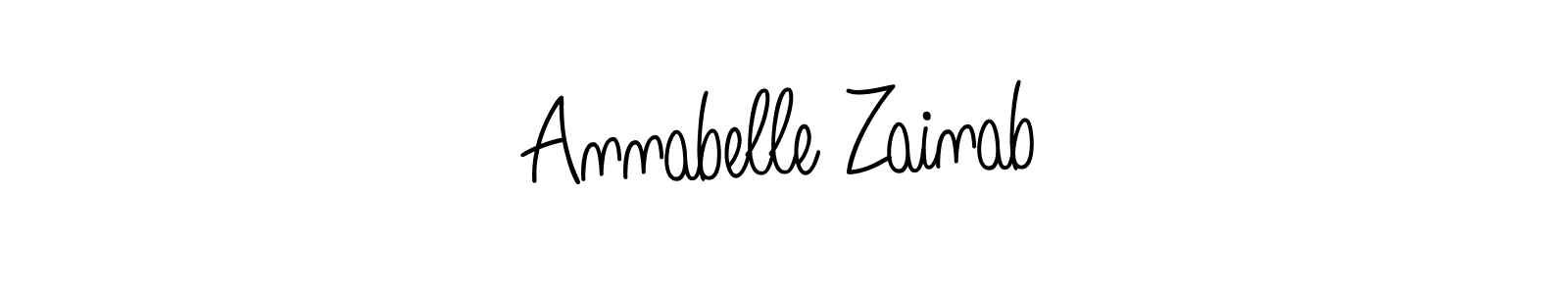 Make a beautiful signature design for name Annabelle Zainab. With this signature (Angelique-Rose-font-FFP) style, you can create a handwritten signature for free. Annabelle Zainab signature style 5 images and pictures png
