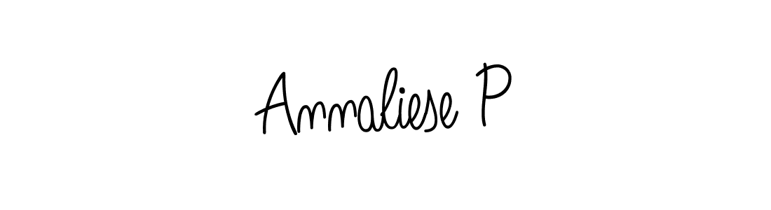 Angelique-Rose-font-FFP is a professional signature style that is perfect for those who want to add a touch of class to their signature. It is also a great choice for those who want to make their signature more unique. Get Annaliese P name to fancy signature for free. Annaliese P signature style 5 images and pictures png