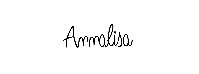 The best way (Angelique-Rose-font-FFP) to make a short signature is to pick only two or three words in your name. The name Annalisa include a total of six letters. For converting this name. Annalisa signature style 5 images and pictures png