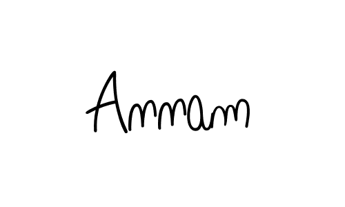 You should practise on your own different ways (Angelique-Rose-font-FFP) to write your name (Annam) in signature. don't let someone else do it for you. Annam signature style 5 images and pictures png