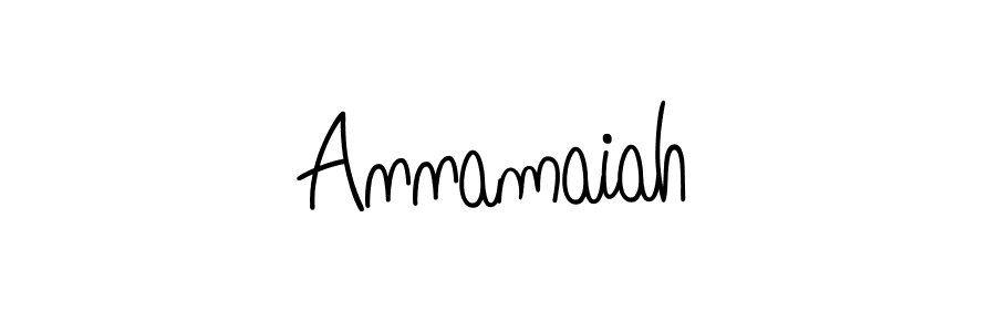 You should practise on your own different ways (Angelique-Rose-font-FFP) to write your name (Annamaiah) in signature. don't let someone else do it for you. Annamaiah signature style 5 images and pictures png