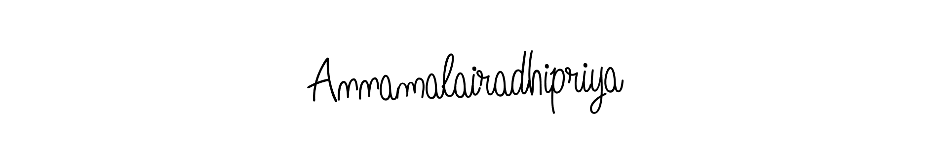 How to make Annamalairadhipriya name signature. Use Angelique-Rose-font-FFP style for creating short signs online. This is the latest handwritten sign. Annamalairadhipriya signature style 5 images and pictures png