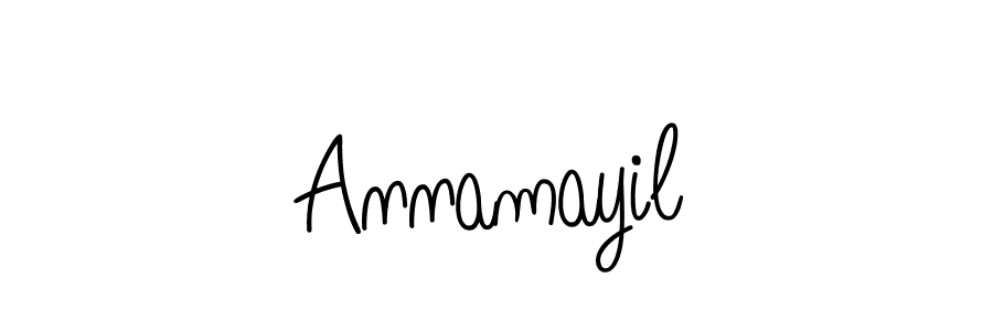 Design your own signature with our free online signature maker. With this signature software, you can create a handwritten (Angelique-Rose-font-FFP) signature for name Annamayil. Annamayil signature style 5 images and pictures png