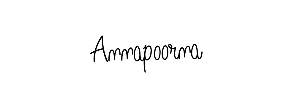 Design your own signature with our free online signature maker. With this signature software, you can create a handwritten (Angelique-Rose-font-FFP) signature for name Annapoorna. Annapoorna signature style 5 images and pictures png