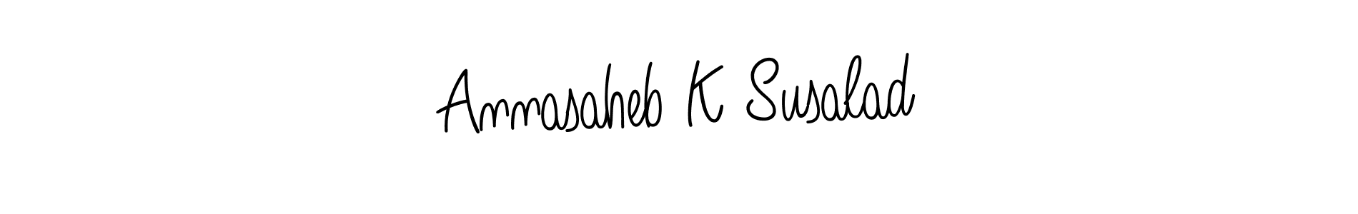 Annasaheb K Susalad stylish signature style. Best Handwritten Sign (Angelique-Rose-font-FFP) for my name. Handwritten Signature Collection Ideas for my name Annasaheb K Susalad. Annasaheb K Susalad signature style 5 images and pictures png
