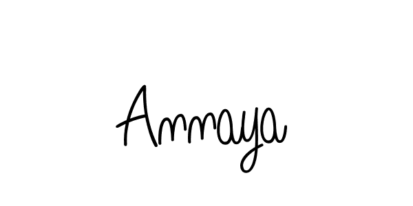 You should practise on your own different ways (Angelique-Rose-font-FFP) to write your name (Annaya) in signature. don't let someone else do it for you. Annaya signature style 5 images and pictures png