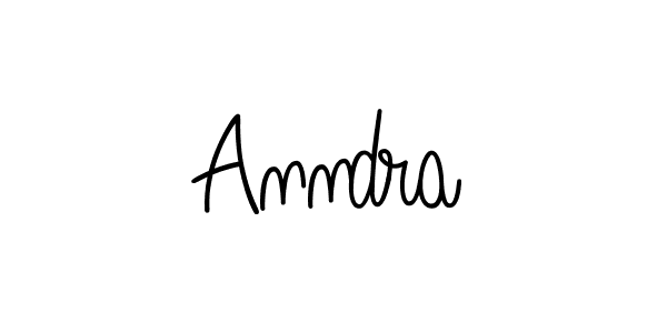 Design your own signature with our free online signature maker. With this signature software, you can create a handwritten (Angelique-Rose-font-FFP) signature for name Anndra. Anndra signature style 5 images and pictures png