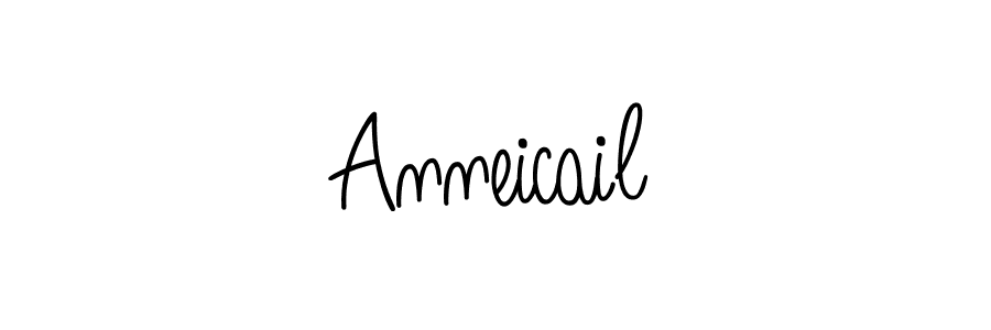 Make a beautiful signature design for name Anneicail. With this signature (Angelique-Rose-font-FFP) style, you can create a handwritten signature for free. Anneicail signature style 5 images and pictures png