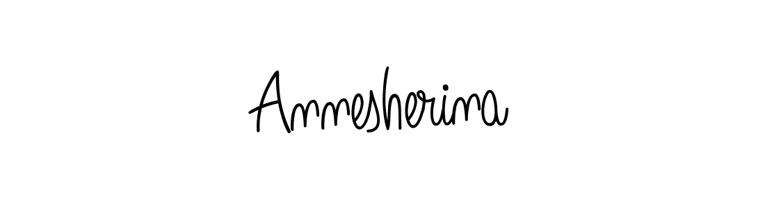 Design your own signature with our free online signature maker. With this signature software, you can create a handwritten (Angelique-Rose-font-FFP) signature for name Annesherina. Annesherina signature style 5 images and pictures png