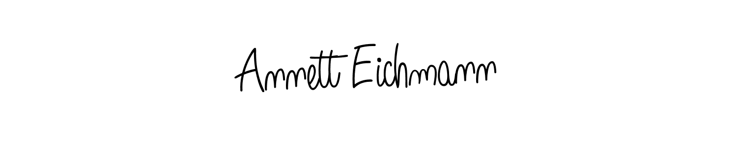 Design your own signature with our free online signature maker. With this signature software, you can create a handwritten (Angelique-Rose-font-FFP) signature for name Annett Eichmann. Annett Eichmann signature style 5 images and pictures png