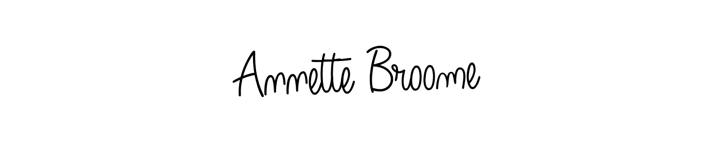 Use a signature maker to create a handwritten signature online. With this signature software, you can design (Angelique-Rose-font-FFP) your own signature for name Annette Broome. Annette Broome signature style 5 images and pictures png