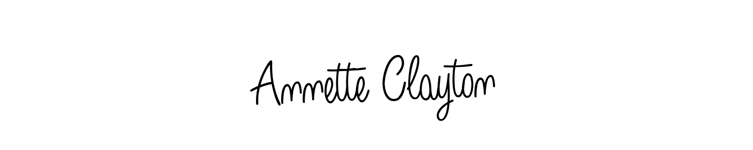 Create a beautiful signature design for name Annette Clayton. With this signature (Angelique-Rose-font-FFP) fonts, you can make a handwritten signature for free. Annette Clayton signature style 5 images and pictures png