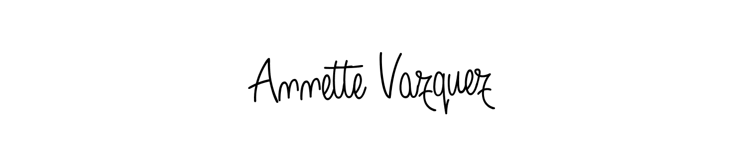 Also we have Annette Vazquez name is the best signature style. Create professional handwritten signature collection using Angelique-Rose-font-FFP autograph style. Annette Vazquez signature style 5 images and pictures png