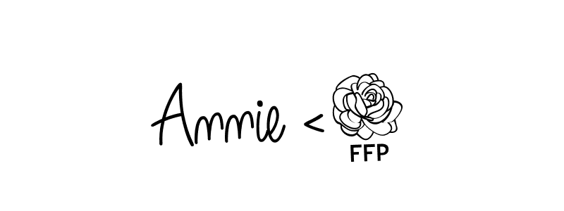 Also You can easily find your signature by using the search form. We will create Annie <3 name handwritten signature images for you free of cost using Angelique-Rose-font-FFP sign style. Annie <3 signature style 5 images and pictures png