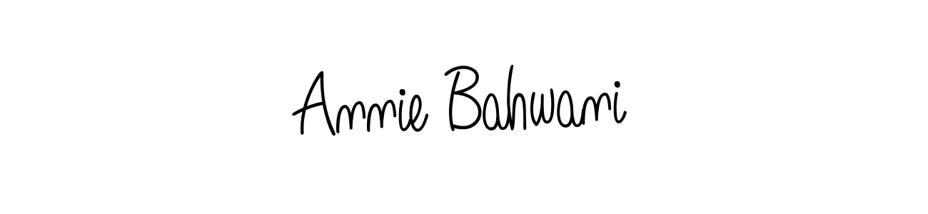 if you are searching for the best signature style for your name Annie Bahwani. so please give up your signature search. here we have designed multiple signature styles  using Angelique-Rose-font-FFP. Annie Bahwani signature style 5 images and pictures png