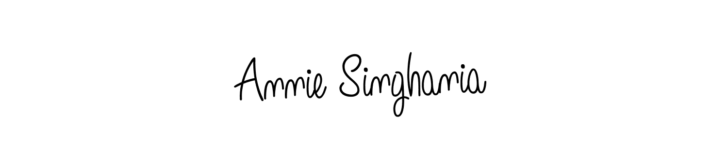 Create a beautiful signature design for name Annie Singhania. With this signature (Angelique-Rose-font-FFP) fonts, you can make a handwritten signature for free. Annie Singhania signature style 5 images and pictures png