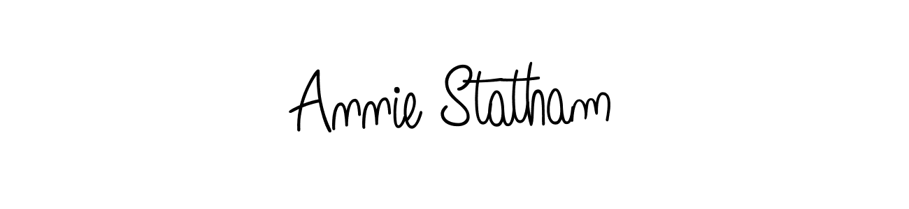 Design your own signature with our free online signature maker. With this signature software, you can create a handwritten (Angelique-Rose-font-FFP) signature for name Annie Statham. Annie Statham signature style 5 images and pictures png