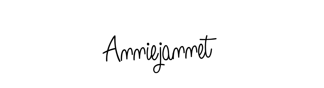 You should practise on your own different ways (Angelique-Rose-font-FFP) to write your name (Anniejannet) in signature. don't let someone else do it for you. Anniejannet signature style 5 images and pictures png