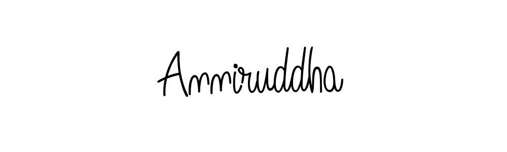 Make a beautiful signature design for name Anniruddha. Use this online signature maker to create a handwritten signature for free. Anniruddha signature style 5 images and pictures png