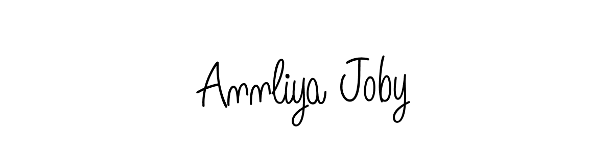 Here are the top 10 professional signature styles for the name Annliya Joby. These are the best autograph styles you can use for your name. Annliya Joby signature style 5 images and pictures png