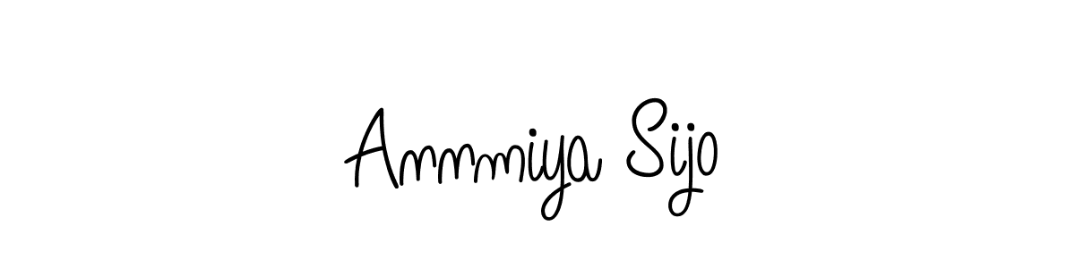 if you are searching for the best signature style for your name Annmiya Sijo. so please give up your signature search. here we have designed multiple signature styles  using Angelique-Rose-font-FFP. Annmiya Sijo signature style 5 images and pictures png