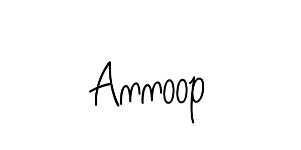 Use a signature maker to create a handwritten signature online. With this signature software, you can design (Angelique-Rose-font-FFP) your own signature for name Annoop. Annoop signature style 5 images and pictures png