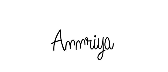 Design your own signature with our free online signature maker. With this signature software, you can create a handwritten (Angelique-Rose-font-FFP) signature for name Annriya. Annriya signature style 5 images and pictures png