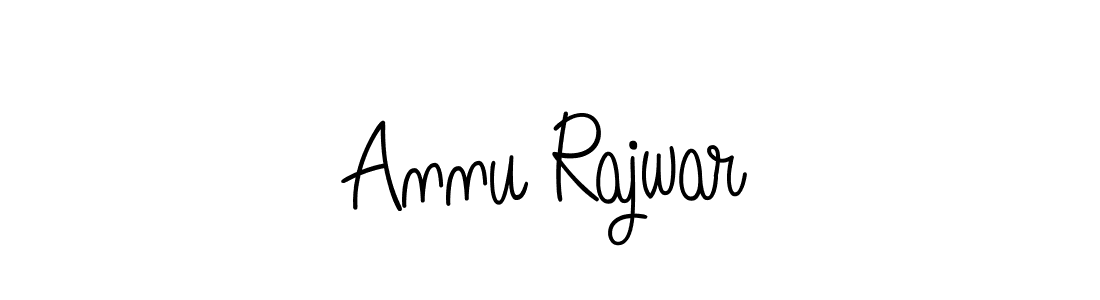 The best way (Angelique-Rose-font-FFP) to make a short signature is to pick only two or three words in your name. The name Annu Rajwar include a total of six letters. For converting this name. Annu Rajwar signature style 5 images and pictures png