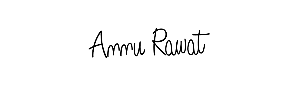 How to make Annu Rawat name signature. Use Angelique-Rose-font-FFP style for creating short signs online. This is the latest handwritten sign. Annu Rawat signature style 5 images and pictures png