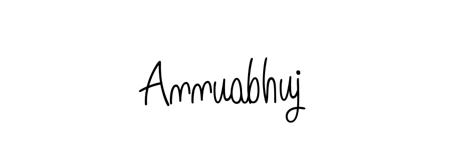 How to Draw Annuabhuj signature style? Angelique-Rose-font-FFP is a latest design signature styles for name Annuabhuj. Annuabhuj signature style 5 images and pictures png