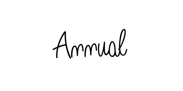 Create a beautiful signature design for name Annual. With this signature (Angelique-Rose-font-FFP) fonts, you can make a handwritten signature for free. Annual signature style 5 images and pictures png
