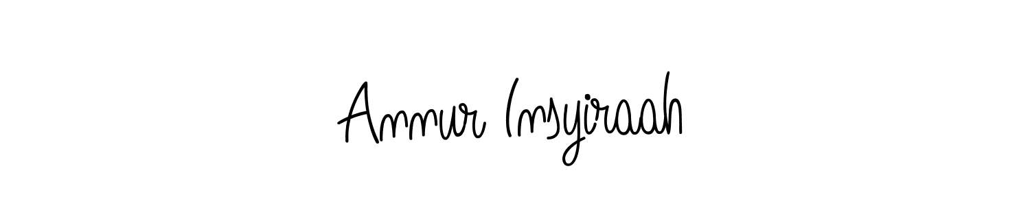 How to make Annur Insyiraah signature? Angelique-Rose-font-FFP is a professional autograph style. Create handwritten signature for Annur Insyiraah name. Annur Insyiraah signature style 5 images and pictures png
