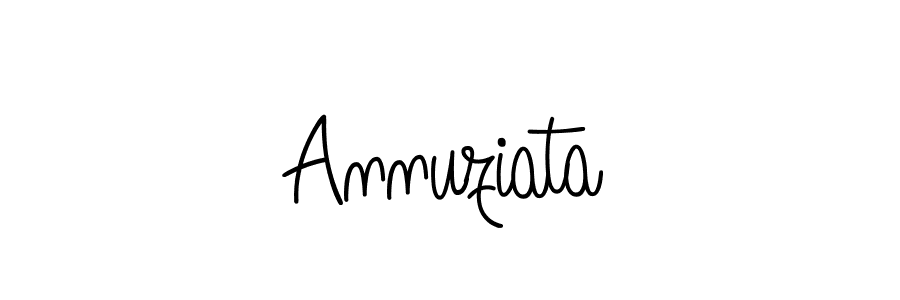 Also we have Annuziata name is the best signature style. Create professional handwritten signature collection using Angelique-Rose-font-FFP autograph style. Annuziata signature style 5 images and pictures png