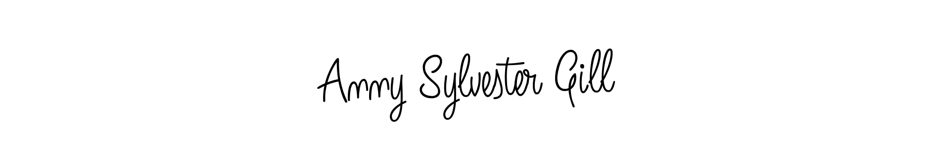 Make a beautiful signature design for name Anny Sylvester Gill. With this signature (Angelique-Rose-font-FFP) style, you can create a handwritten signature for free. Anny Sylvester Gill signature style 5 images and pictures png