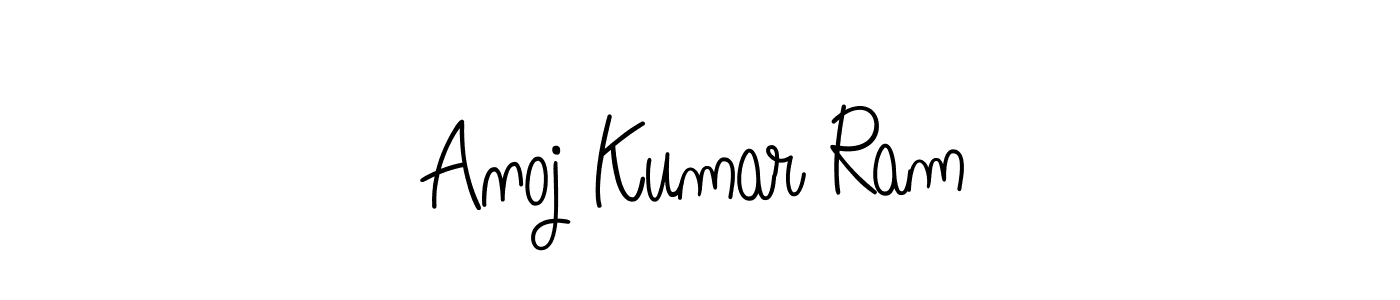 Create a beautiful signature design for name Anoj Kumar Ram. With this signature (Angelique-Rose-font-FFP) fonts, you can make a handwritten signature for free. Anoj Kumar Ram signature style 5 images and pictures png