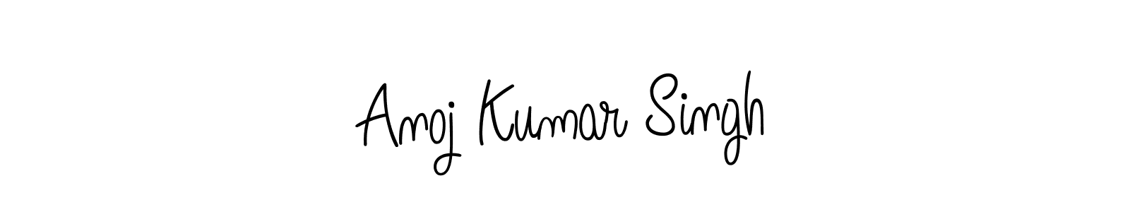 You should practise on your own different ways (Angelique-Rose-font-FFP) to write your name (Anoj Kumar Singh) in signature. don't let someone else do it for you. Anoj Kumar Singh signature style 5 images and pictures png