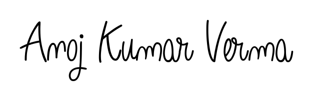 How to make Anoj Kumar Verma name signature. Use Angelique-Rose-font-FFP style for creating short signs online. This is the latest handwritten sign. Anoj Kumar Verma signature style 5 images and pictures png