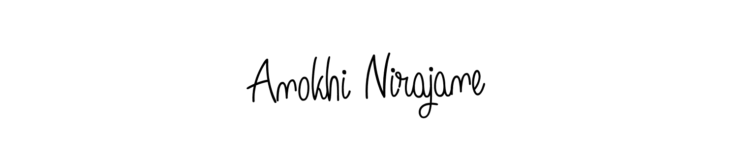 Check out images of Autograph of Anokhi Nirajane name. Actor Anokhi Nirajane Signature Style. Angelique-Rose-font-FFP is a professional sign style online. Anokhi Nirajane signature style 5 images and pictures png