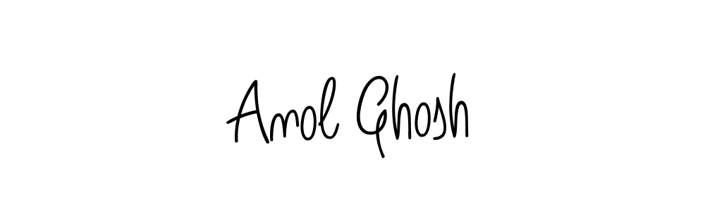 Make a beautiful signature design for name Anol Ghosh. With this signature (Angelique-Rose-font-FFP) style, you can create a handwritten signature for free. Anol Ghosh signature style 5 images and pictures png